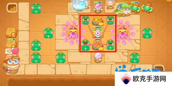 《保卫萝卜4》法老归来第110关通关攻略