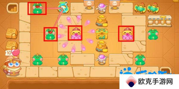 《保卫萝卜4》法老归来第110关通关攻略